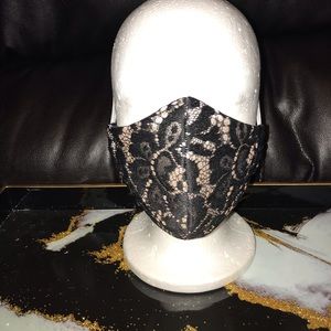 Pink Lace Face Mask